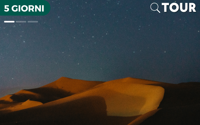 Deserto del Sahara di notte