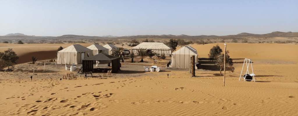Campeggio di lusso deserto
